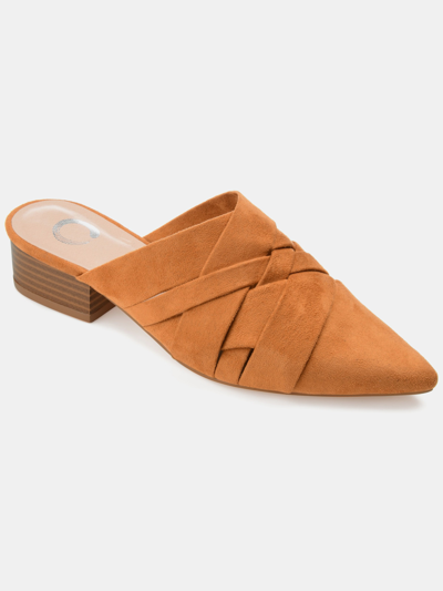 Journee Collection Kalida Pointed Toe Mule In Brown