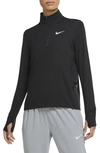 Nike Element Half Zip Pullover In Black
