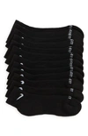 Nike Dri-fit 6-pack Everyday Plus Cushioned No-show Socks In Black/white