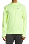 Nike Dri-fit Element Half-zip Sweat In Volt-yellow