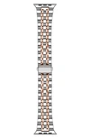 The Posh Tech Rainey Two-tone Apple Watch® Se & Series 7/6/5/4/3/2/1 Watchband In Silver/rose Gold