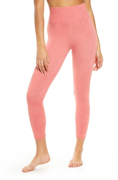 Free People Fp Movement Good Karma Leggings In Dk Pink