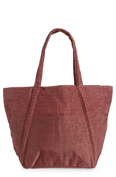 Baggu Cloud Nylon Canvas Tote In Peppercorn