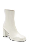 Jeffrey Campbell Maximal Bootie In Ivory Leather