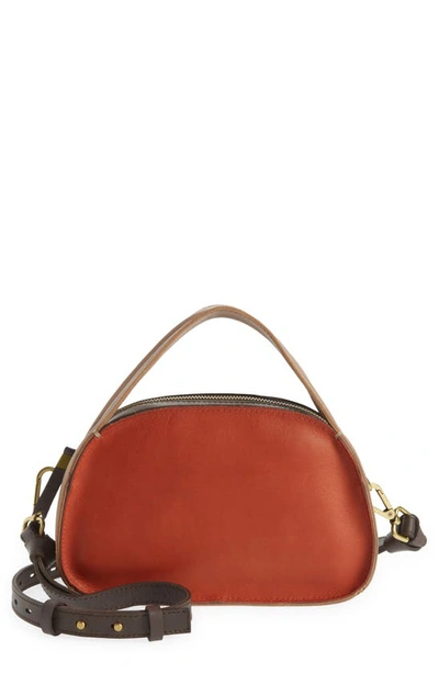 Madewell The Sydney Zip Top Crossbody Bag In Burnished Stone Multi