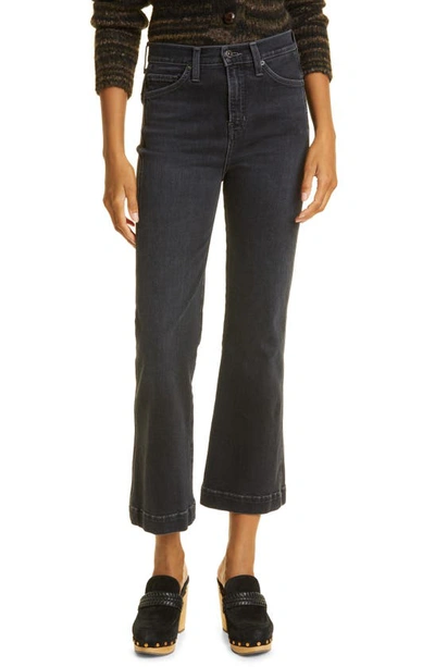 Veronica Beard Carson High Waist Ankle Flare Jeans In Vanishing