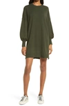 Bb Dakota By Steve Madden Olivia Long Sleeve Sweater Minidress In Surplus Green