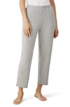 Eileen Fisher Cozy Brushed Terry Tapered Ankle Pants In Dark Pearl