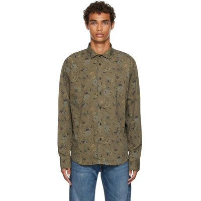 Rag & Bone Pursuit Rove Button-up Shirt In Army Floral