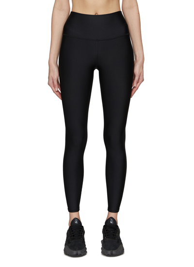 Alo Yoga Alosoft 7/8 High-rise Stretch-woven Leggings In Black