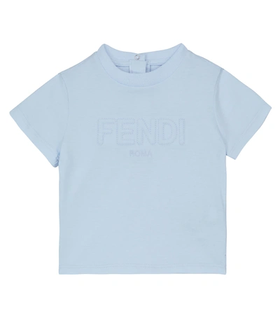 Fendi Babies' Embossed Logo T-shirt In Sagittarius