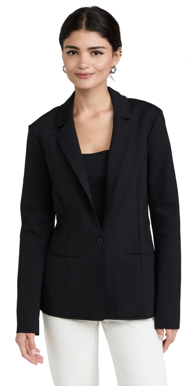 Commando Ceo Neoprene Suiting Blazer In Black