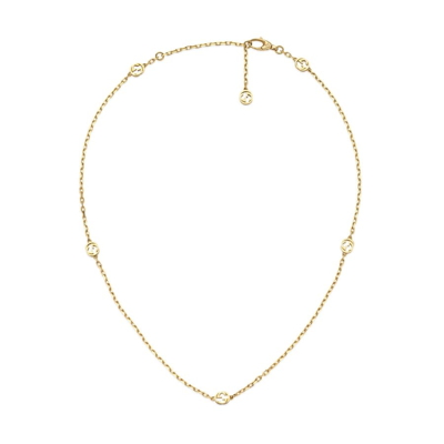 Gucci Interlocking G 18k Gold Chain Necklace In Yellow