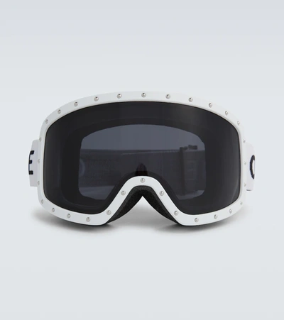 Celine Studded Webbing-trimmed Goggles In Grey