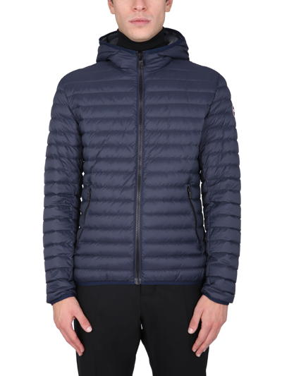 Colmar Quilted Hooded Down Jacket In Blue