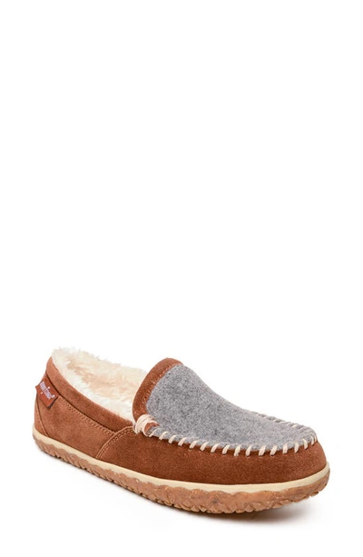 Minnetonka Tempe Moccasin Slipper In Whiskey