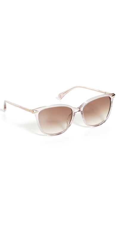 Rag & Bone 55mm Polarized Cat Eye Sunglasses In Pink