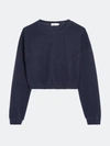Onia Brushed Back Terry Crew In Blue