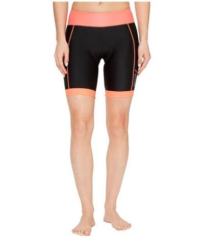 2xu - X-vent 7 Tri Shorts (black/fiery Coral) Women's Shorts