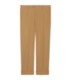 Gucci Cotton Ankle Pant With Web In Beige