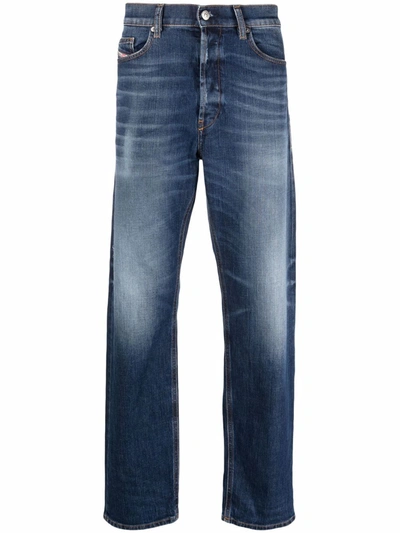 Diesel D-macs Straight-leg Jeans In Blue