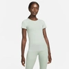 Nike Women's Dri-fit Adv Aura Slim-fit Short-sleeve Top In Multicolour