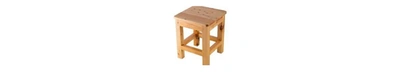 Alfi Brand 10"x10" Square Wooden Bench Or Stool Multi-purpose Accessory