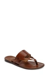 Seychelles Mosaic Thong Sandal In Brown Leather