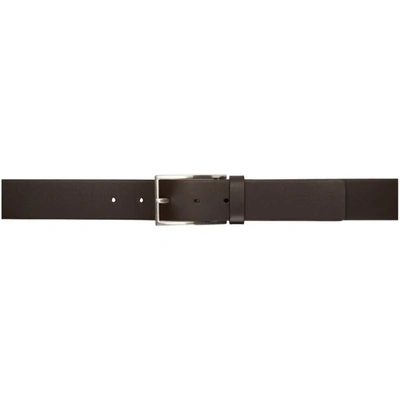 Bottega Veneta Brown Leather Belt In 2135 Fonden