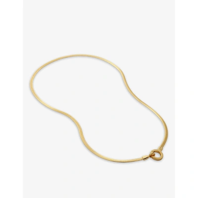 Monica Vinader Doina Recycled 18ct Yellow Gold-plated Vermeil Sterling-silver Chain Necklace