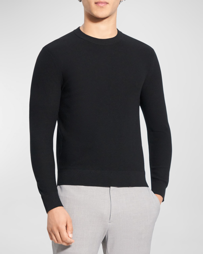 Theory Hilles Cashmere Crewneck Sweater In Gray
