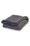 Bearaby Organic Cotton Weighted Knit Blanket In Asteroid