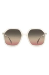 Isabel Marant Geo Square Acetate Sunglasses In Ivory