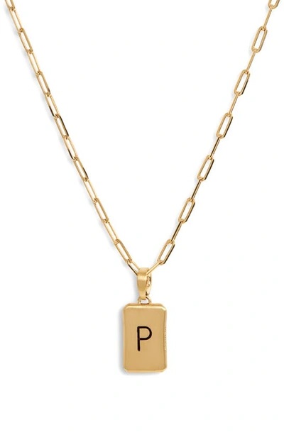 Dean Davidson 22k Gold-plated 'p' Initial Pendant Necklace