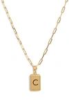 Dean Davidson 22k Gold-plated 'c' Initial Pendant Necklace