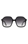 Isabel Marant Geo Square Acetate Sunglasses In Black