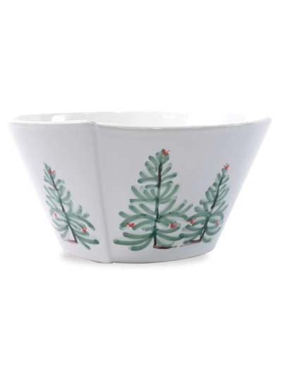 Vietri Lastra Holiday Medium Stacking Serving Bowl In Multicolor