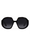 Dior Bobby 56mm Sunglasses In Dark Havana / Gradient Smoke