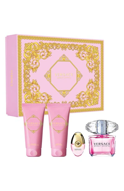 Versace Bright Crystal Eau De Toilette Set Usd $184 Value