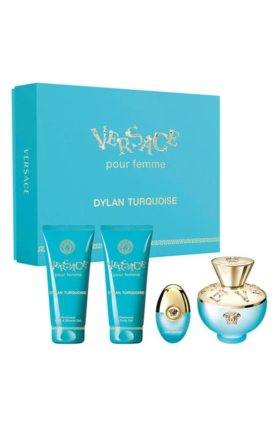 Versace Dylan Turquoise Eau De Toilette Set Usd $186 Value