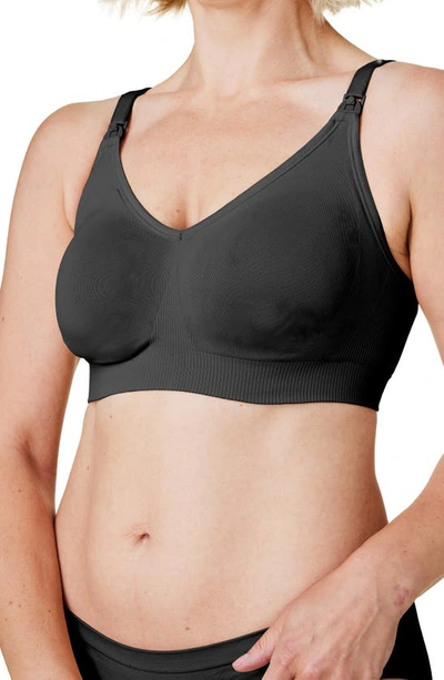 Bravado Designs Body Silk Seamless Recycled Nylon Blend Wireless Maternity/nursing Bra In Black