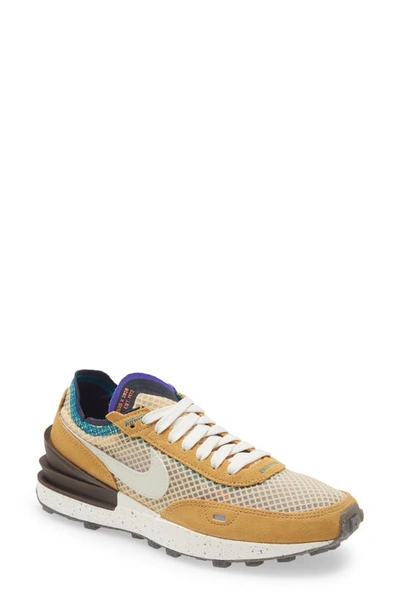 Nike Waffle One Sneaker In Twine/ Coconut Milk/ Brown