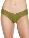 Cosabella Never Say Never Cutie Low Rise Thong In Aloe