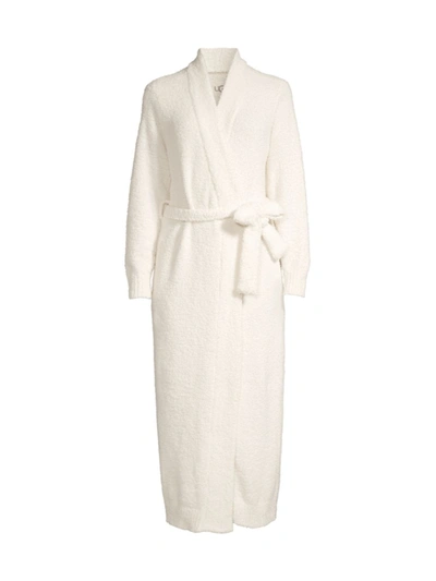 Ugg Lenny Sweater Knit Robe In Cream Heather