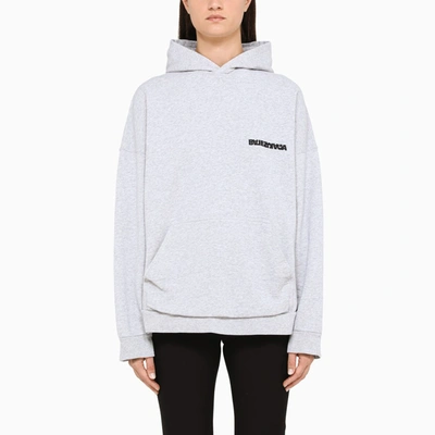 Balenciaga Gray Hoodie In Grey