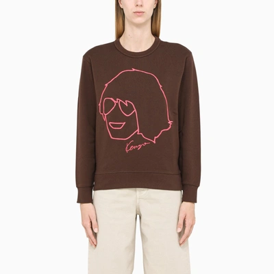 Kenzo Brown Crewneck Sweatshirt