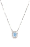 Swarovski Millenia Crystal Pendant Necklace In Blue