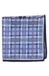 Nordstrom Shop 'three Panel' Silk Pocket Square In Navy