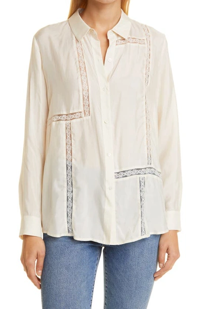 Rails Women's Mona Lace Inset Blouse In Nocolor