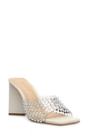 Schutz Crystal-embellished Mules In Transparente/ Pearl